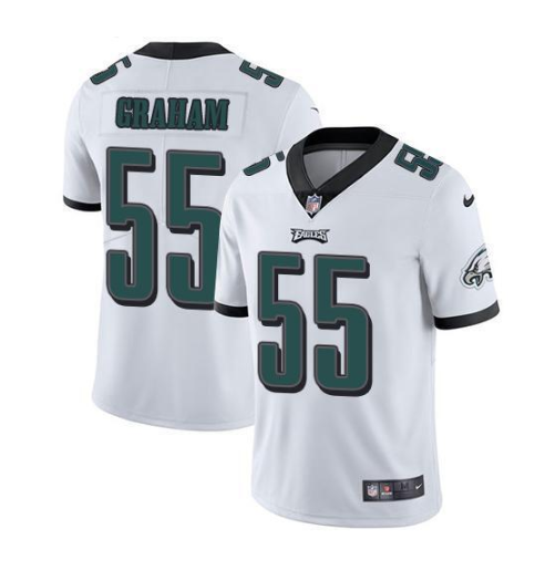Men's Philadelphia Eagles #55 Brandon Graham White Vapor Untouchable Limited Stitched Men's Philadelphia Eagles #55 Brandon Graham White Vapor Untouchable Limited Stitched